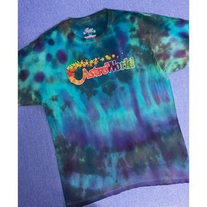 Astroworld Multi-Colored Custom Tie Dye Tee